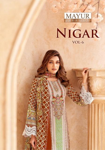 Mayur Nigar Vol-6 – Karachi Dress Material - Wholesale Catalog