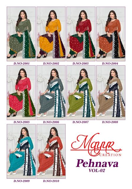 Mayur Pehnava Vol-02 – Dress Material - Wholesale Catalog