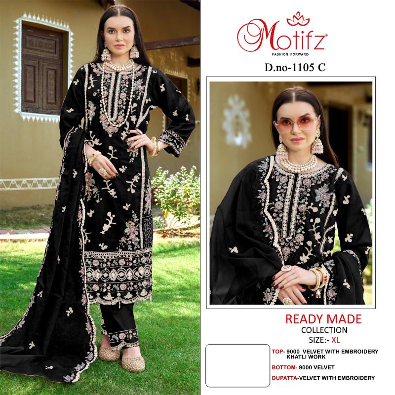 Motifz 1105 ABCD  Embroidery khatli Salwar Kameez Wholesale catalog