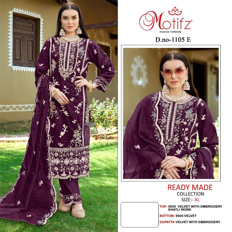 Motifz 1105 ABCD  Embroidery khatli Salwar Kameez Wholesale catalog