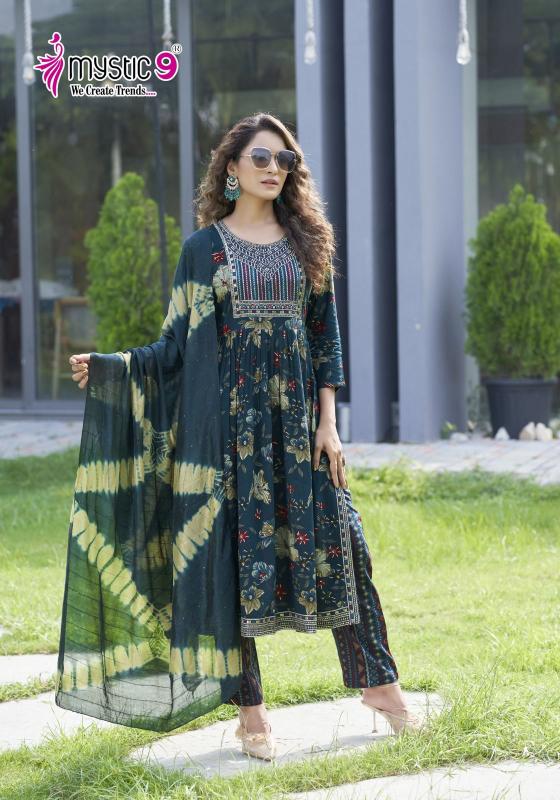 Mystic 9 Black Beauty Vol 3 black kurti online in india