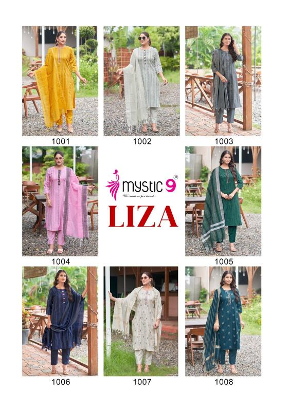 MYSTIC 9 Liza Vol 1 Cotton Handloom Fabric Kurti Wholesale Catalog