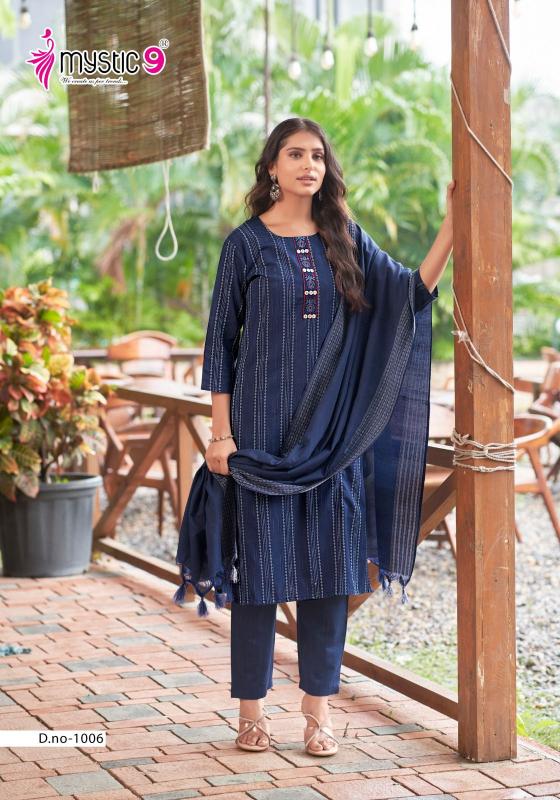 MYSTIC 9 Liza Vol 1 Cotton Handloom Fabric Kurti Wholesale Catalog