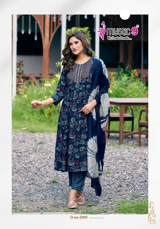 Mystic 9 Pushpa Vol 2 designer long kurtis online shopping india