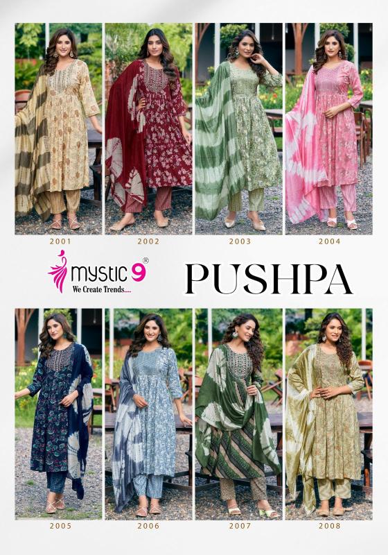 Mystic 9 Pushpa Vol 2 designer long kurtis online shopping india