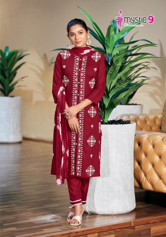 Mystic 9 Rajwadi Vol 9 kurti online low price india