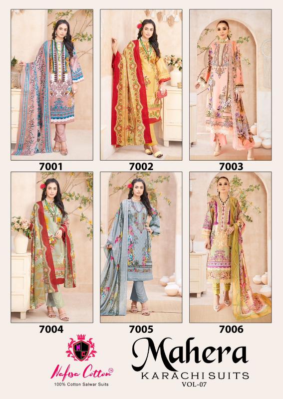 Nafisa Mahera Vol-07 – Karachi Dress Material - Wholesale Catalog