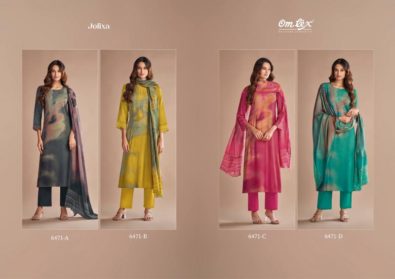 Omtex Jolixa Silk Digital print Salwar Kameez Wholesale Catalog