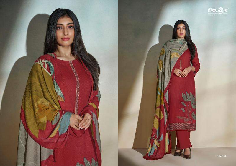 Omtex Zelenia Pure Pashmina Digital Print Salwar Kameez Wholesale Catalog