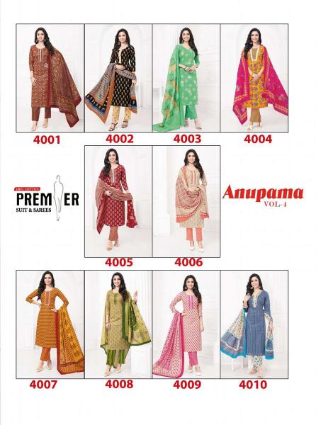 Premier Anupama Vol-4 – Kurti Pant With Dupatta - Wholesale Catalog