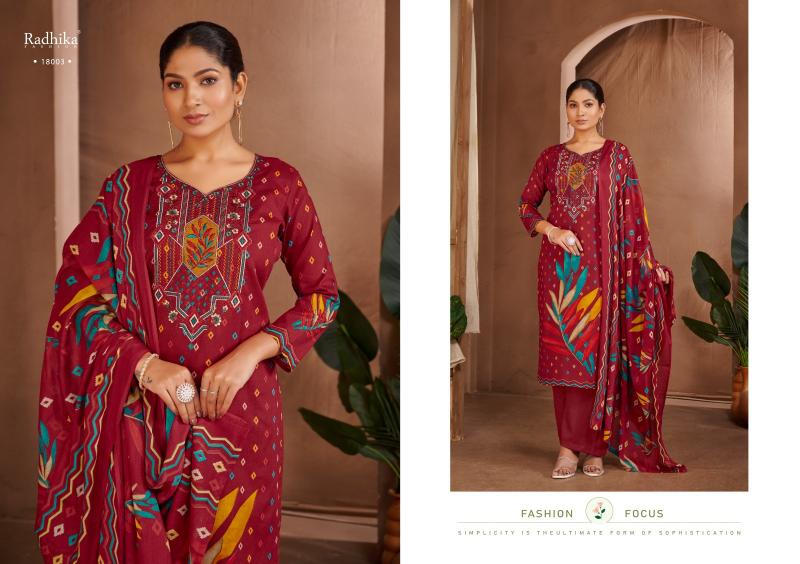 Radhika Azara Adira printed cotton dress material wholesale