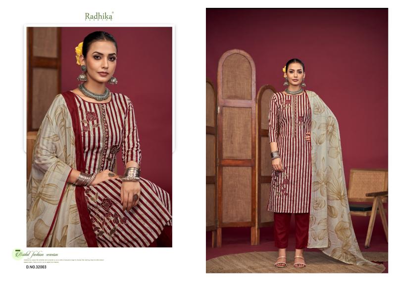 Radhika Azara Shekha pure cotton dress materials wholesale