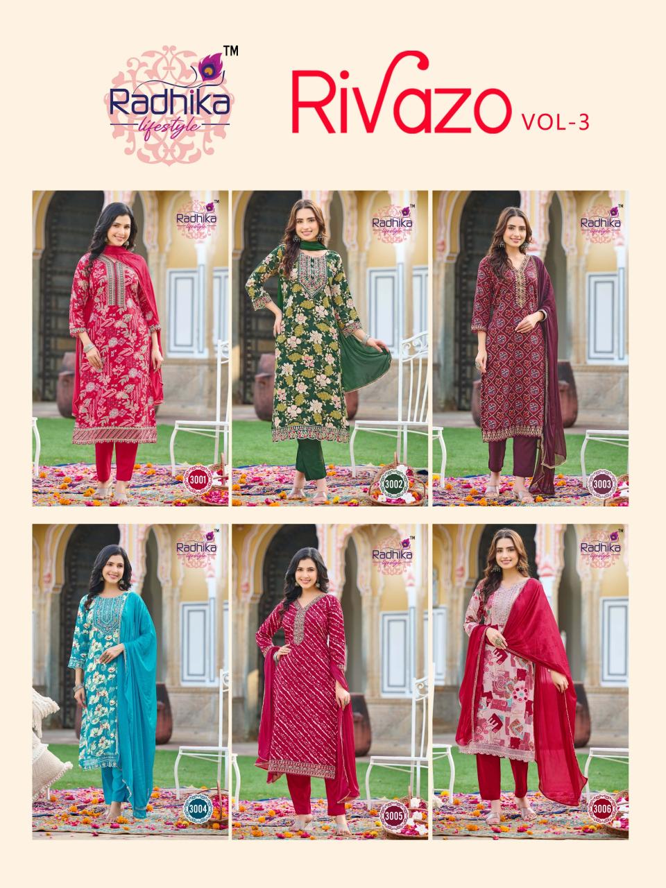 Radhika Rivazo Vol 3 shein india online kurtis