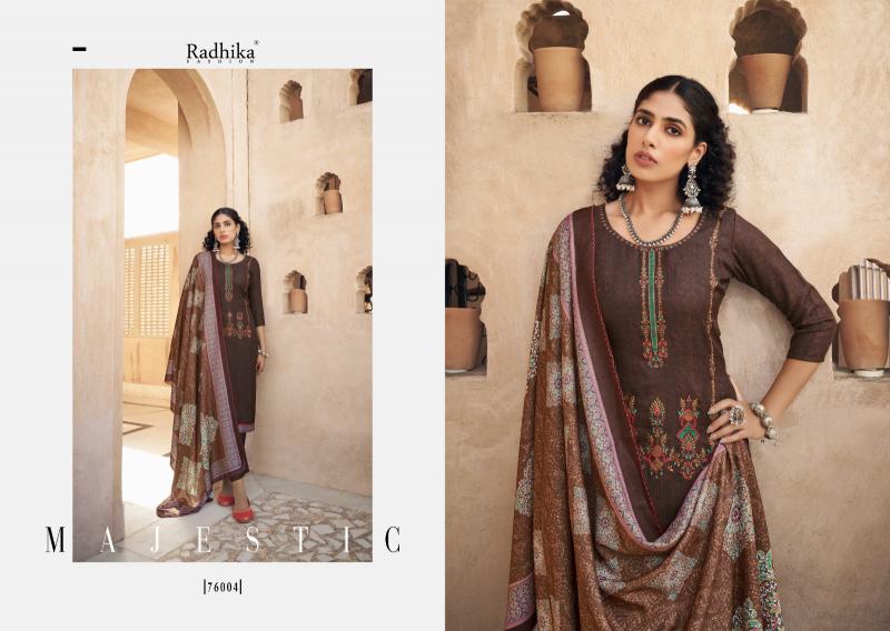 Radhika Sumyra Kashmiri Shawal vol 2 pure pashmina  print Dress Materials Wholesale Catalog