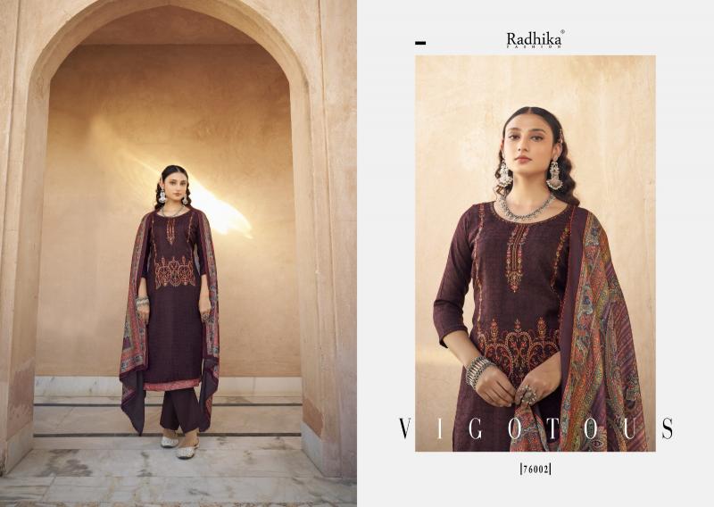 Radhika Sumyra Kashmiri Shawal vol 2 pure pashmina  print Dress Materials Wholesale Catalog