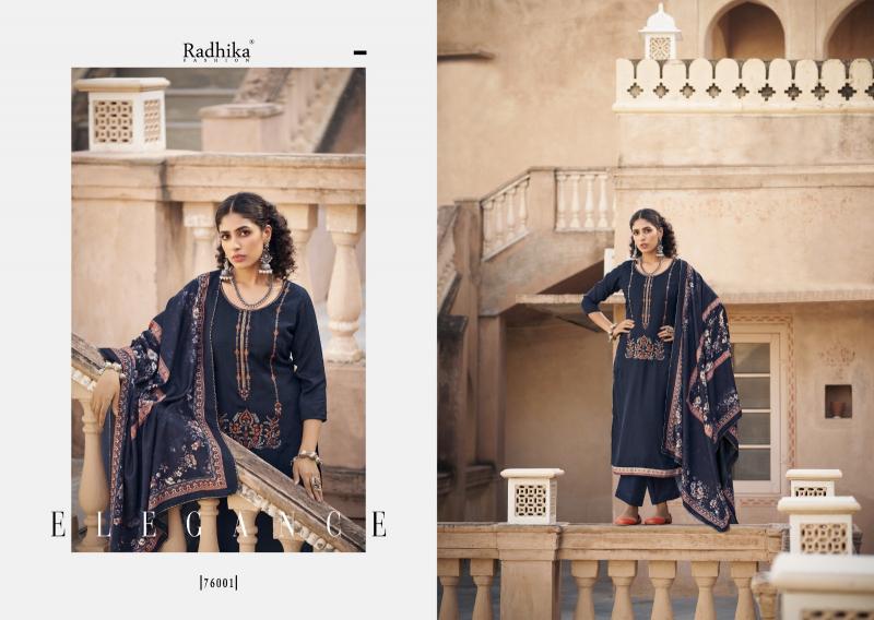 Radhika Sumyra Kashmiri Shawal vol 2 pure pashmina  print Dress Materials Wholesale Catalog