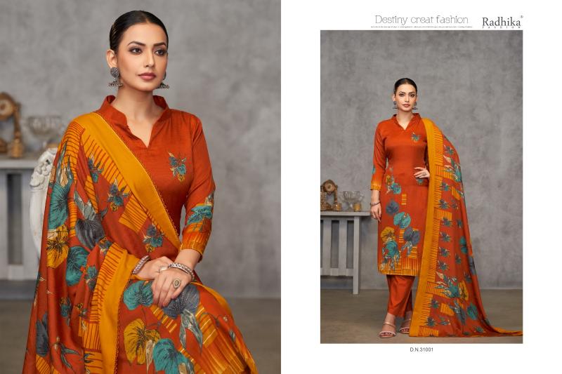 Radhika Sumyra Semina Pashmina wholesale dress material app