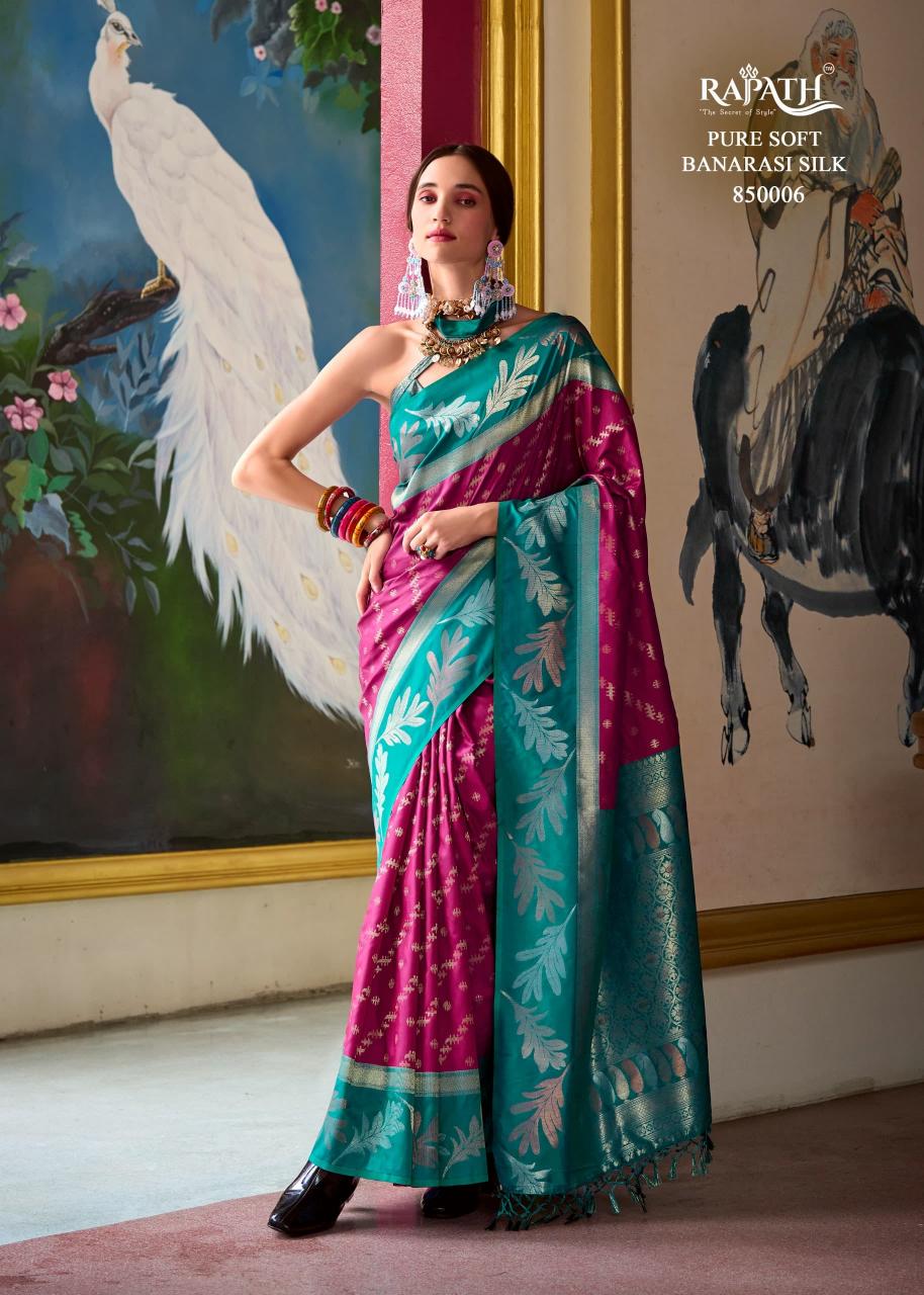 Rajpath Leaf Silk banarasi saree buy online india