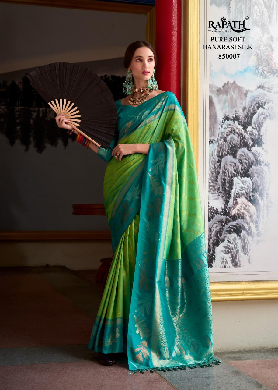 Rajpath Leaf Silk banarasi saree buy online india