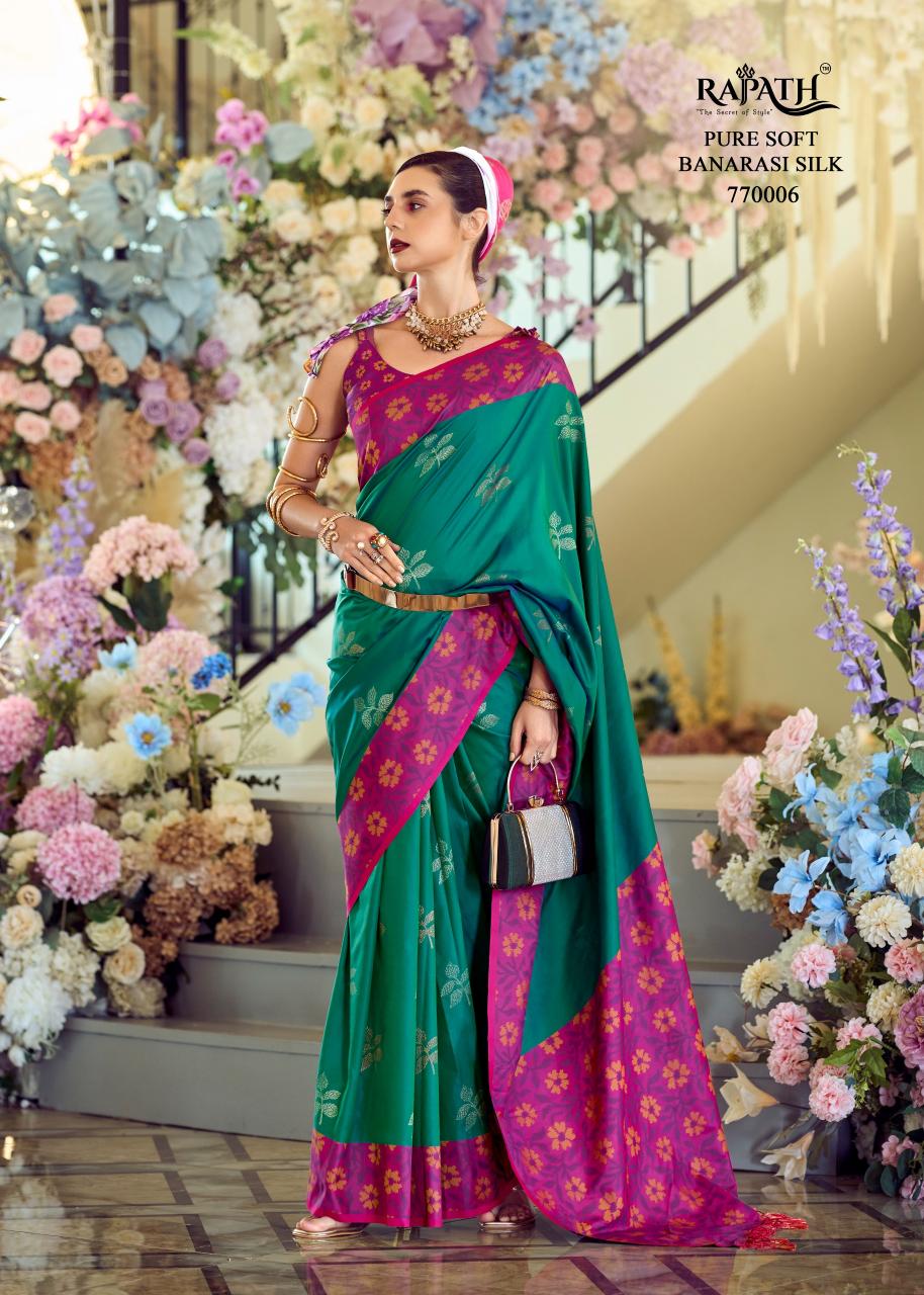 Rajpath Purple Martin ikkat silk sarees online india