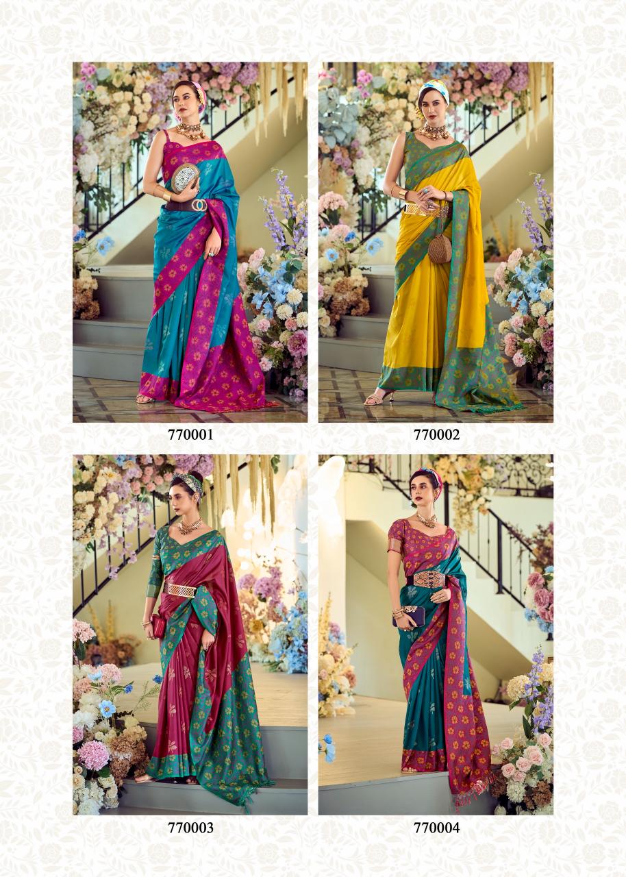 Rajpath Purple Martin ikkat silk sarees online india