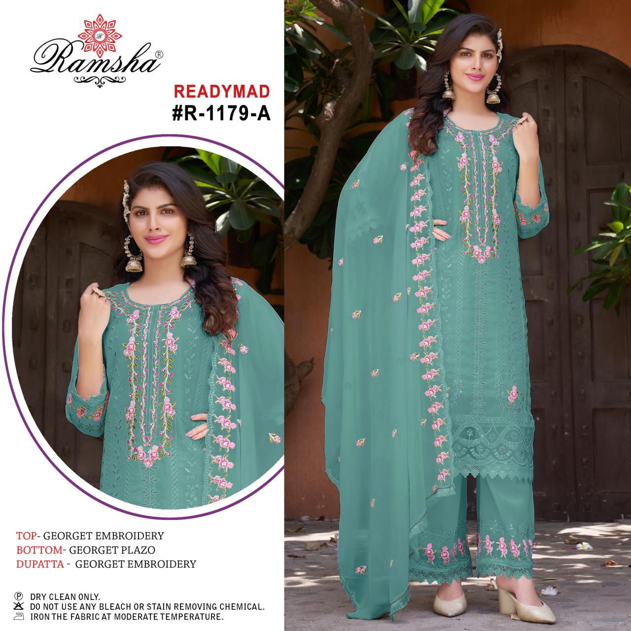 Ramsha R 1179 Ready Made Pakistani Suits Wholesale catalog