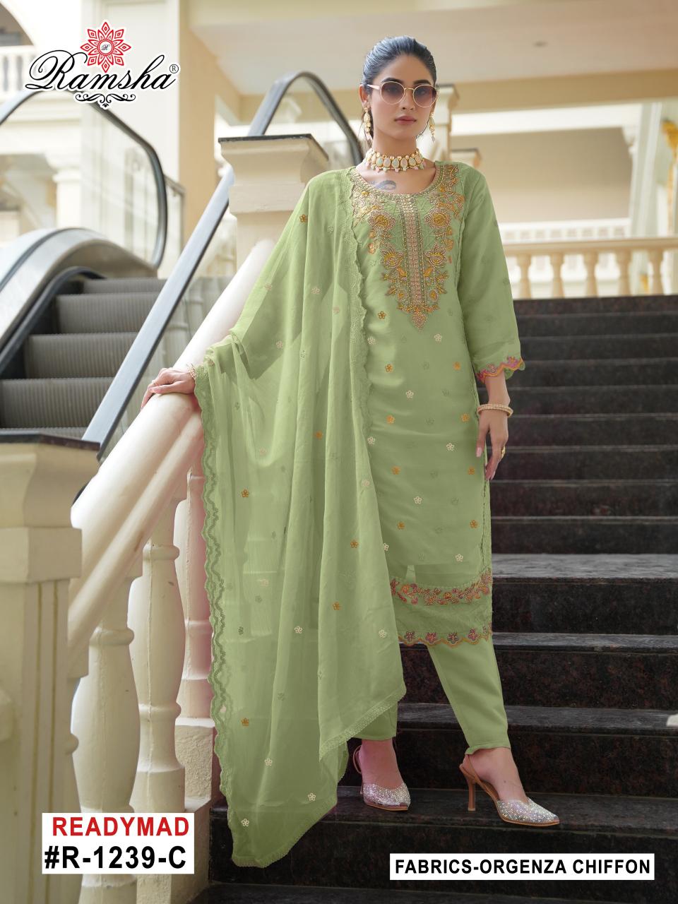 Ramsha R 1239 Ready Made Pakistani Suits Wholesale catalog