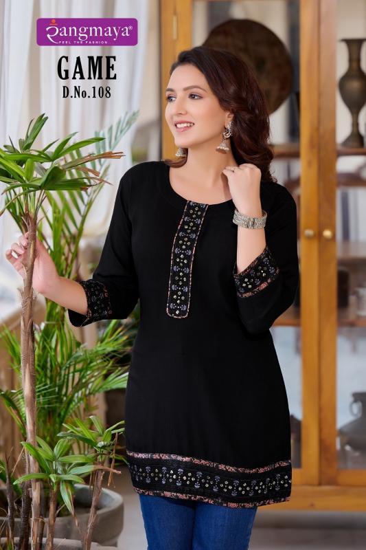 Rangmaya Game latest kurti fashion in india for short girls