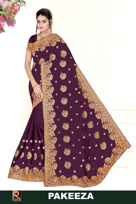 Ronisha Pakeeza Vol 1 amazon india embroidery saree