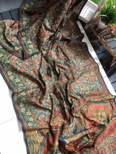 Sabella Linen Digital Print Vol 10 kalamkari sarees online india