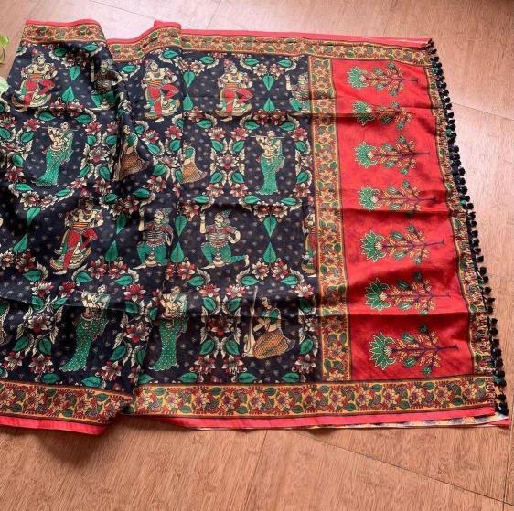 Sabella Linen Digital Print Vol 12 kalamkari saree largest manufacturer in india