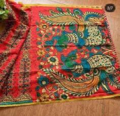 Sabella Linen Digital Print Vol 12 kalamkari saree largest manufacturer in india