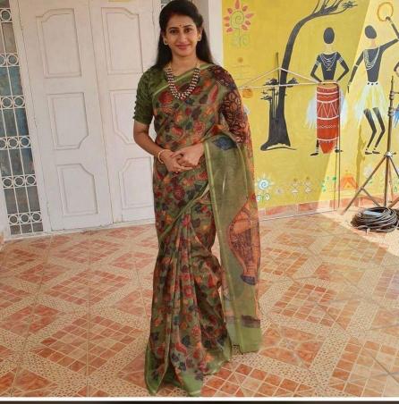 Sabella Linen Digital Print Vol 3 kalamkari sarees india