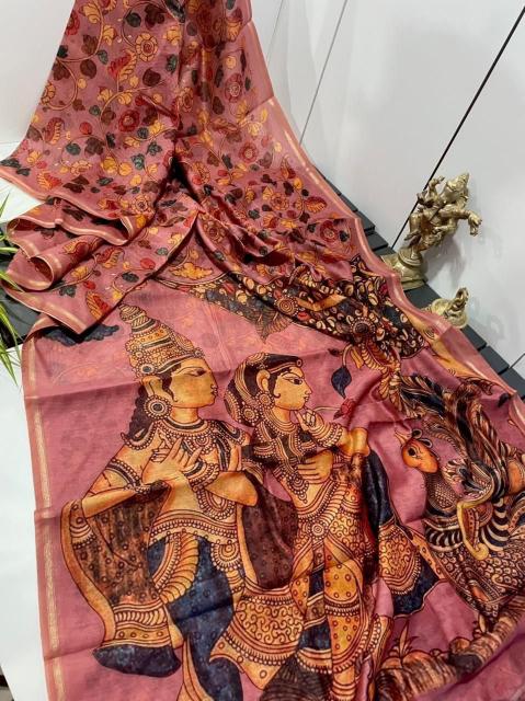 Sabella Linen Digital Print Vol 3 kalamkari sarees india