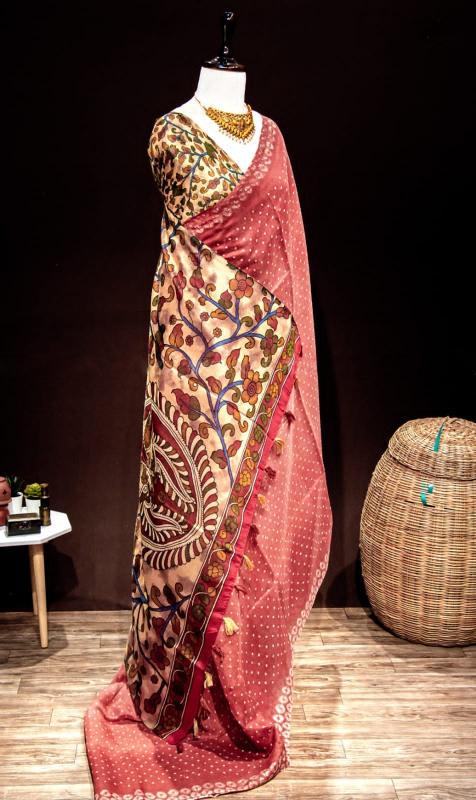 Sabella Linen Digital Print Vol 4 kalamkari sarees india mart