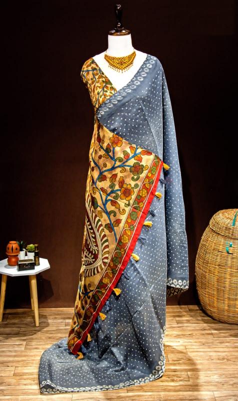 Sabella Linen Digital Print Vol 4 kalamkari sarees india mart