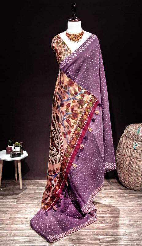 Sabella Linen Digital Print Vol 4 kalamkari sarees india mart