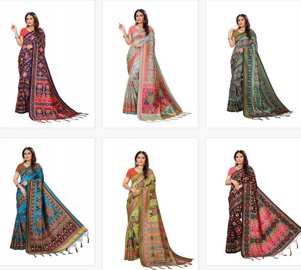 Sabella Patola Mix 01 assam silk sarees online india