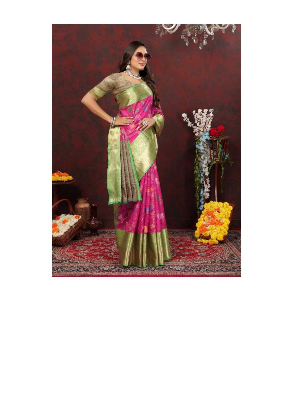 Sabella Pink 283 online wholesale cotton sarees shopping in india