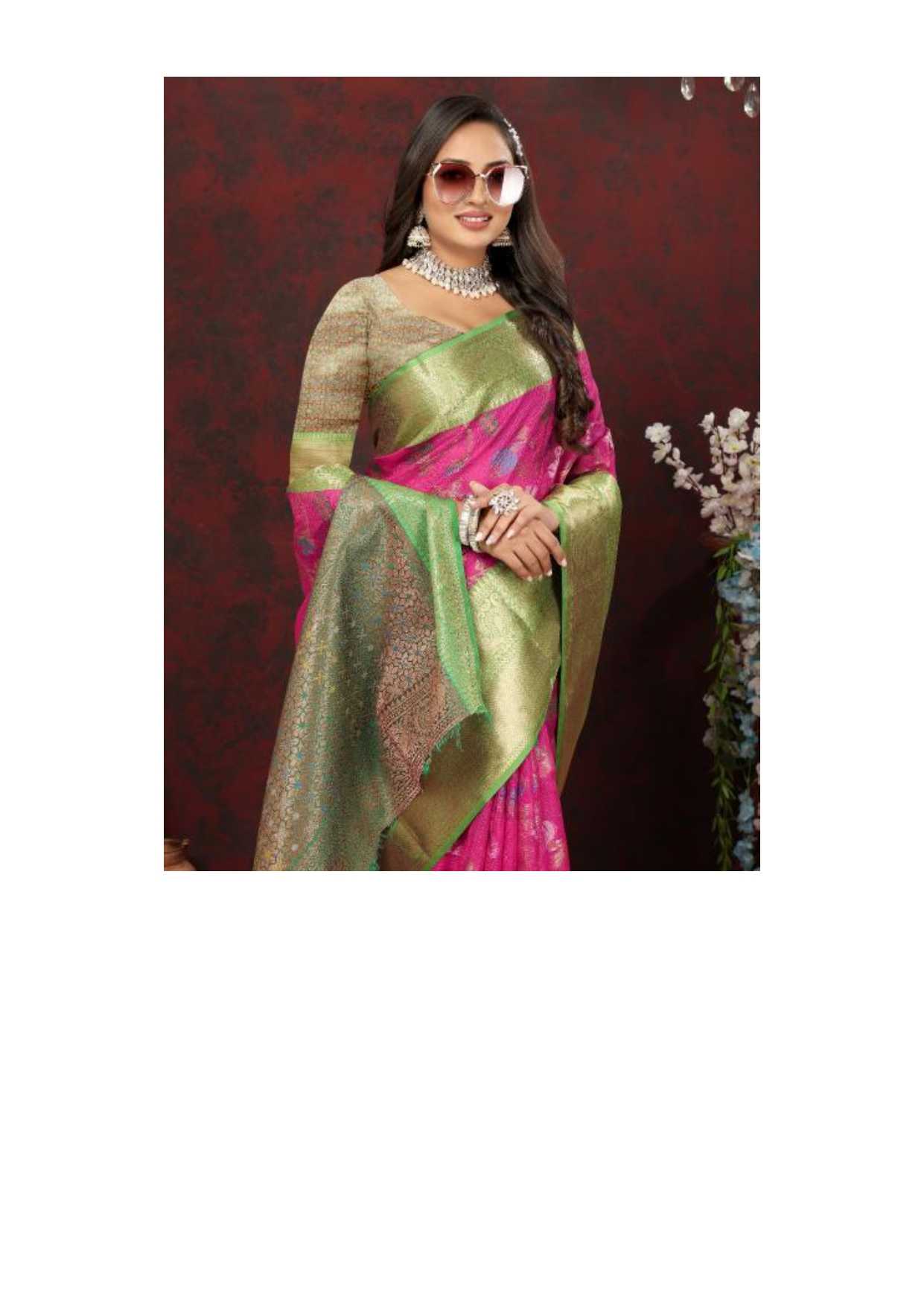 Sabella Pink 283 online wholesale cotton sarees shopping in india