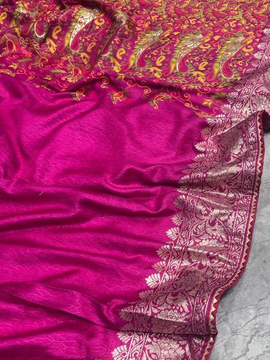 Sabella Pure Soft and Self weaved Russian cotton silk great india saree com