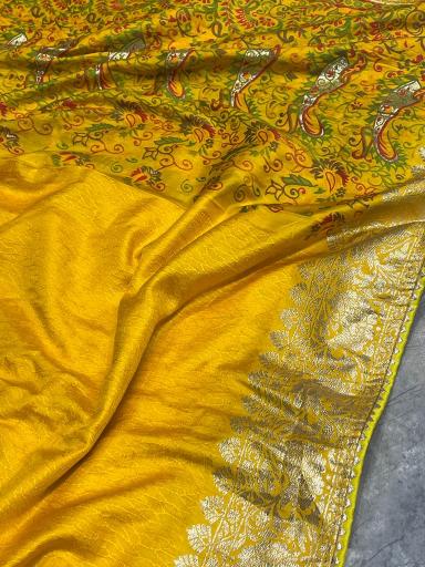 Sabella Pure Soft and Self weaved Russian cotton silk great india saree com