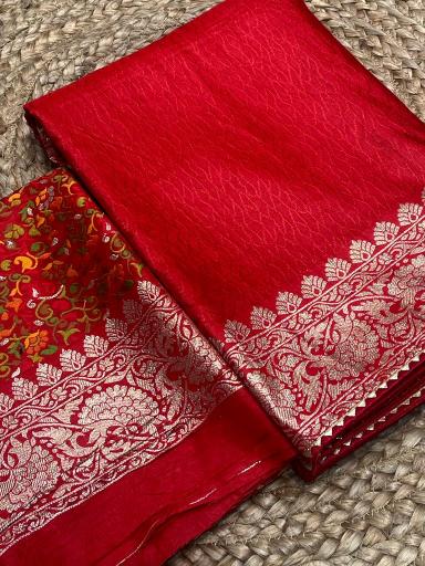 Sabella Pure Soft and Self weaved Russian cotton silk great india saree com