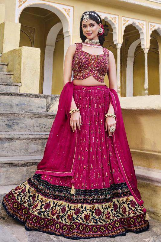 Sabella Titliya 01 Chinon Embroidered wholesale mumbai lehenga