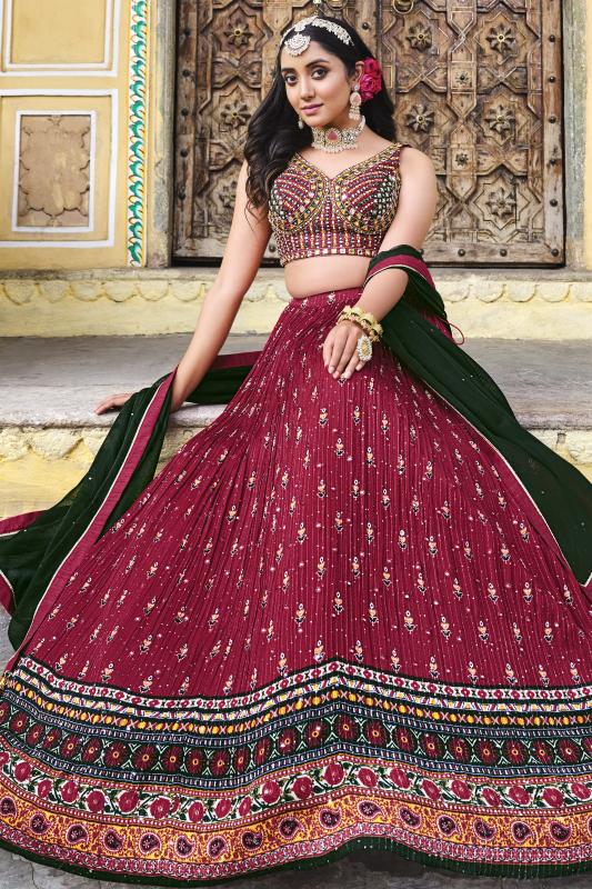 Sabella Titliya 01 Chinon Embroidered wholesale mumbai lehenga