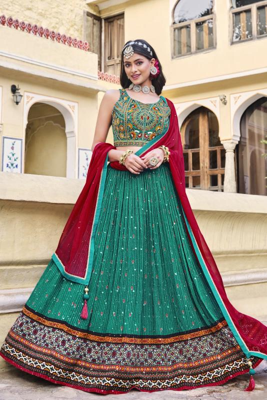 Sabella Titliya 01 Chinon Embroidered wholesale mumbai lehenga