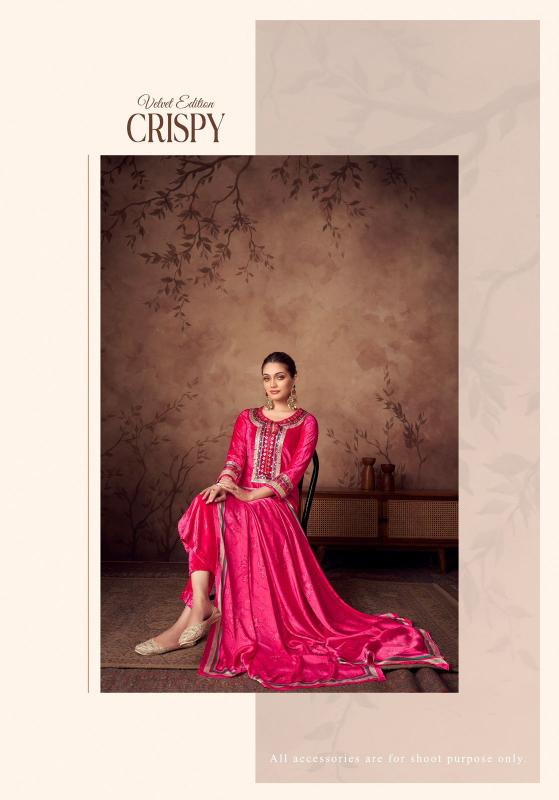 Sahiba Crispy Pure Viscose Velvet Dyed Salwar Kameez Wholesale catalog