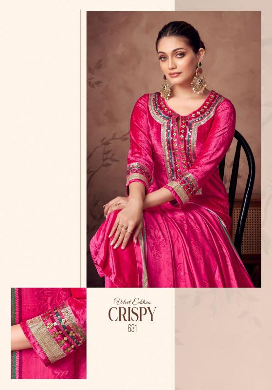 Sahiba Crispy Pure Viscose Velvet Dyed Salwar Kameez Wholesale catalog