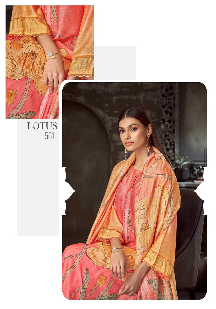 Sahiba Lotus Unique Muslin Silk Digital Printed Salwar Kameez Wholesale Catalog