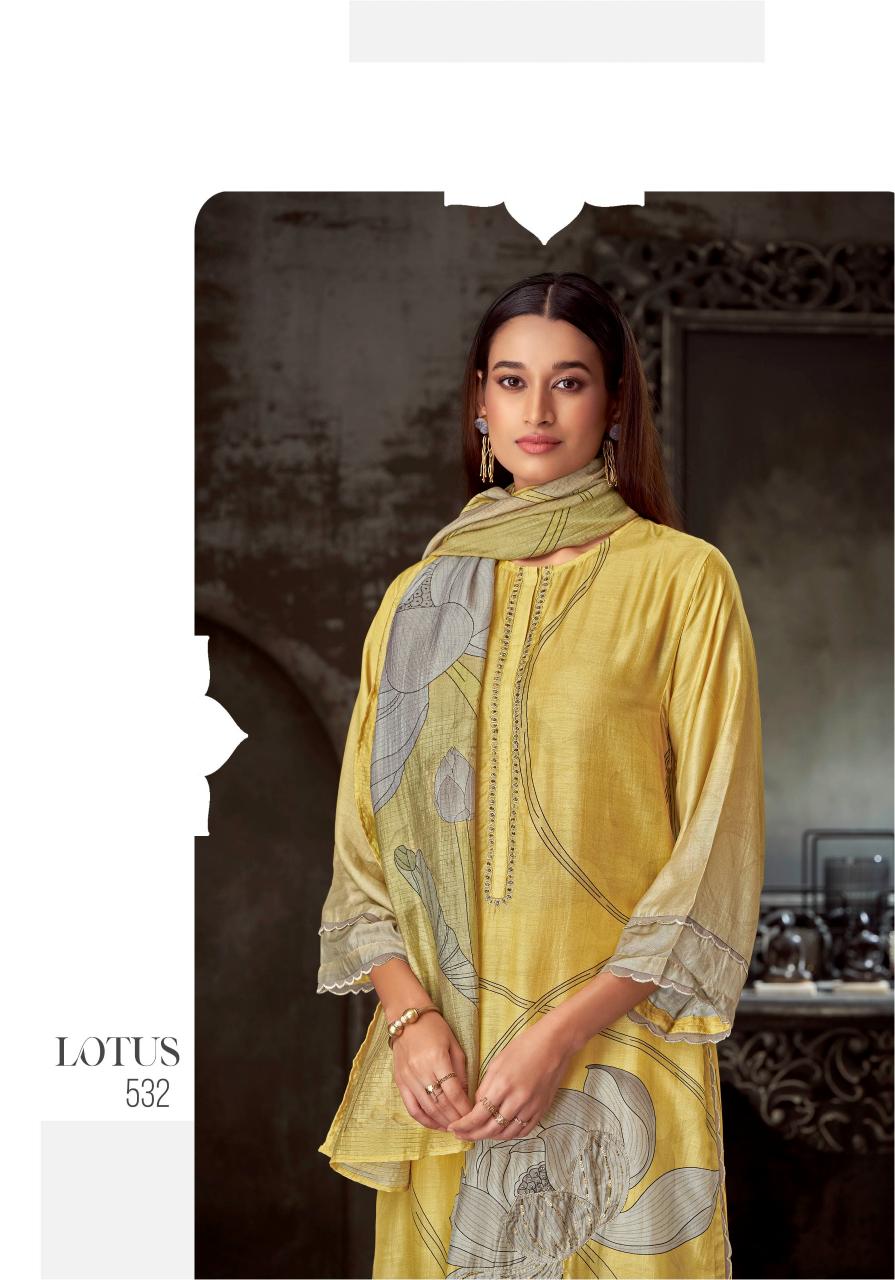 Sahiba Lotus Unique Muslin Silk Digital Printed Salwar Kameez Wholesale Catalog